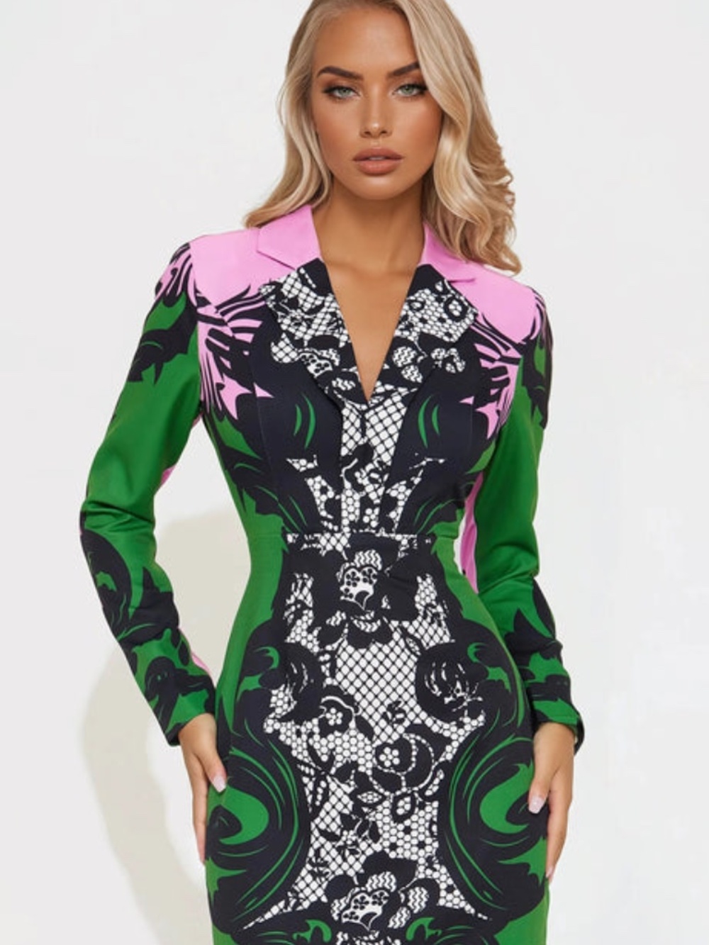 Malone Collared Micro Mini Dress 🌸 - Picture 2 of 5